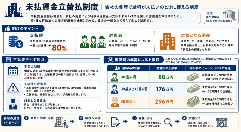 未払賃金立替払制度